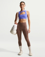 Nike Zenvy Женские лосины с высокой талией, без шва спереди, полной длины - NIKE