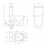 Унитаз напольный BelBagno FLAY-TOR BB2149CP-TOR/SC белый, с крышкой микролифт, с бачком, безободковый, слив-торнадо