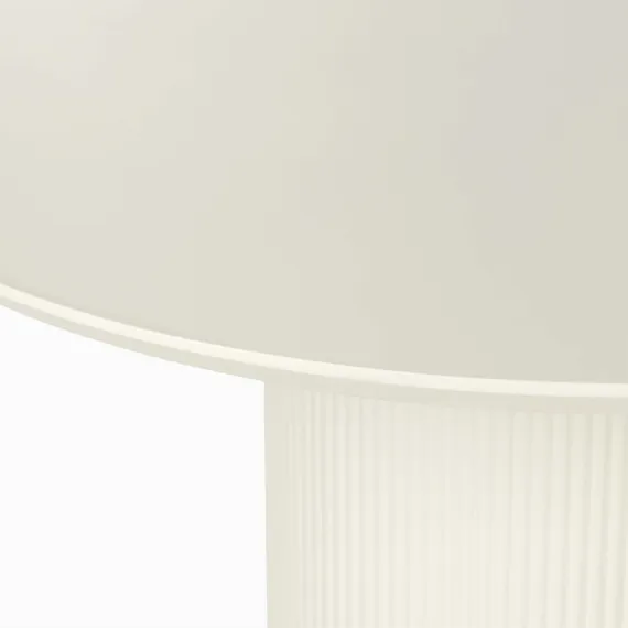 Обеденный стол Iona Ø100 см, белый меламин