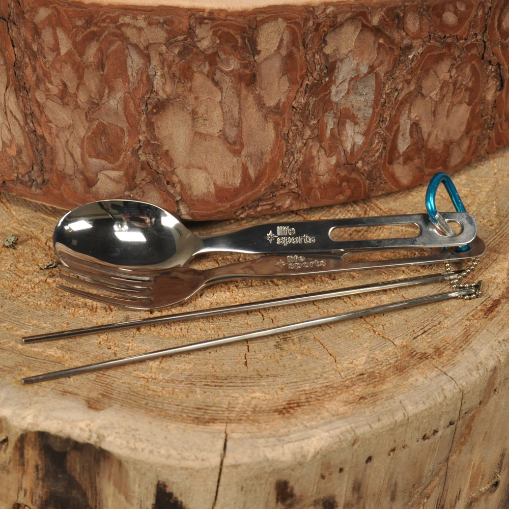 Life Sports набор General Spoon Set (вилка+ложка+палочки)
