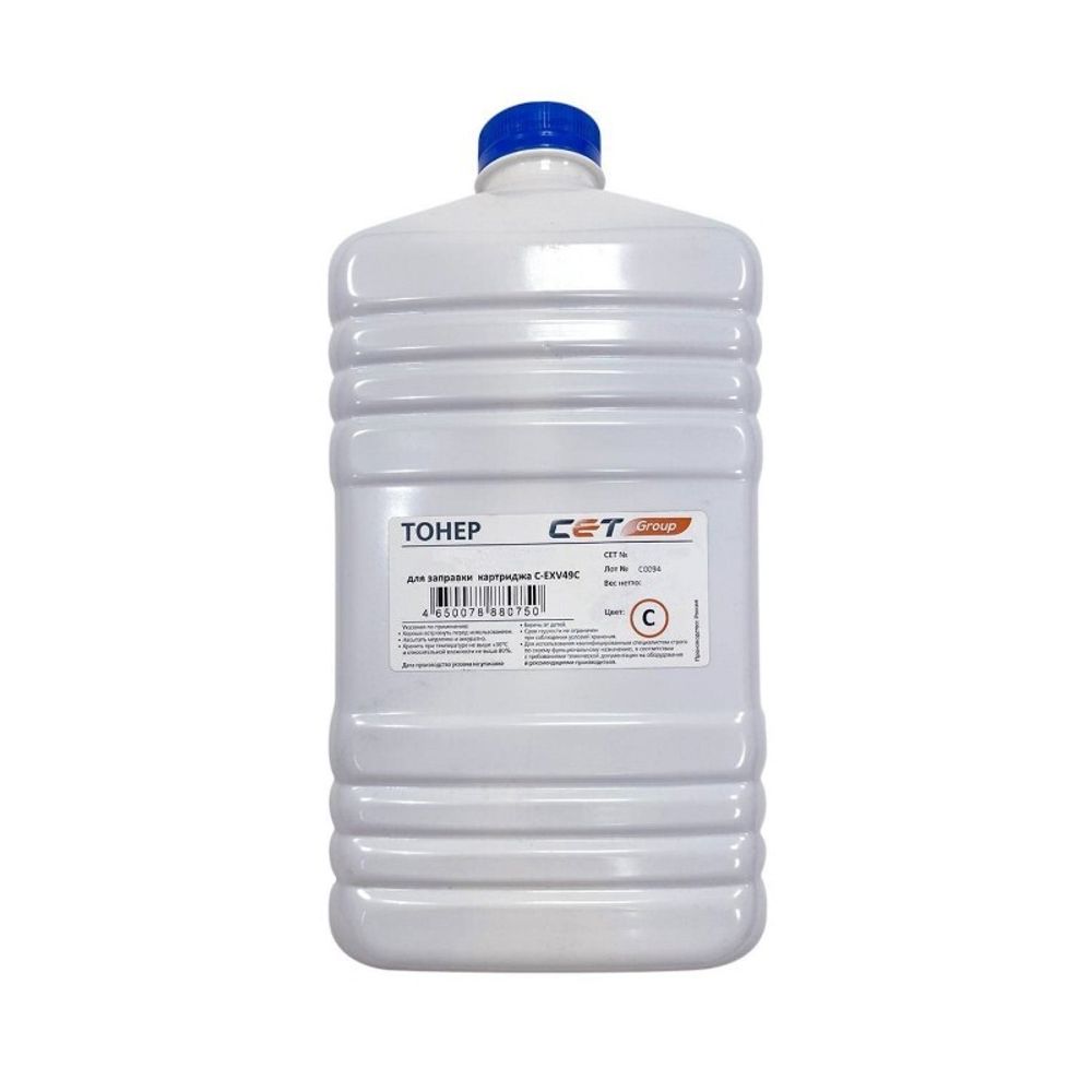 Тонер TF8C C-EXV49/54/64 для CANON iR ADVANCE C3520i/DX C3720i/C3922, iR C3125i (CET) Cyan, 500г, CET7496C-500N Тонер TF8C C-EXV49/54/64 для CANON iR ADVANCE C3520i/DX C3720i/C3922, iR C3125i (CET) Cyan, 500г, CET7496C-500N