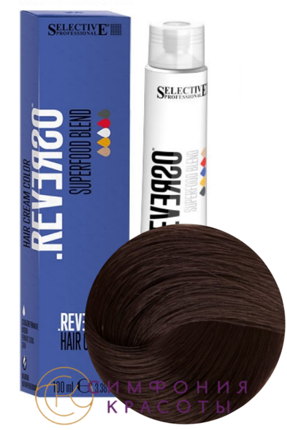 5.71 "Reverso Hair Color"Светло-каштановый "Инжир" 100 мл