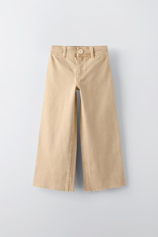 ZARA ДЖИНСЫ MARINE, БЕЖЕВЫЙ