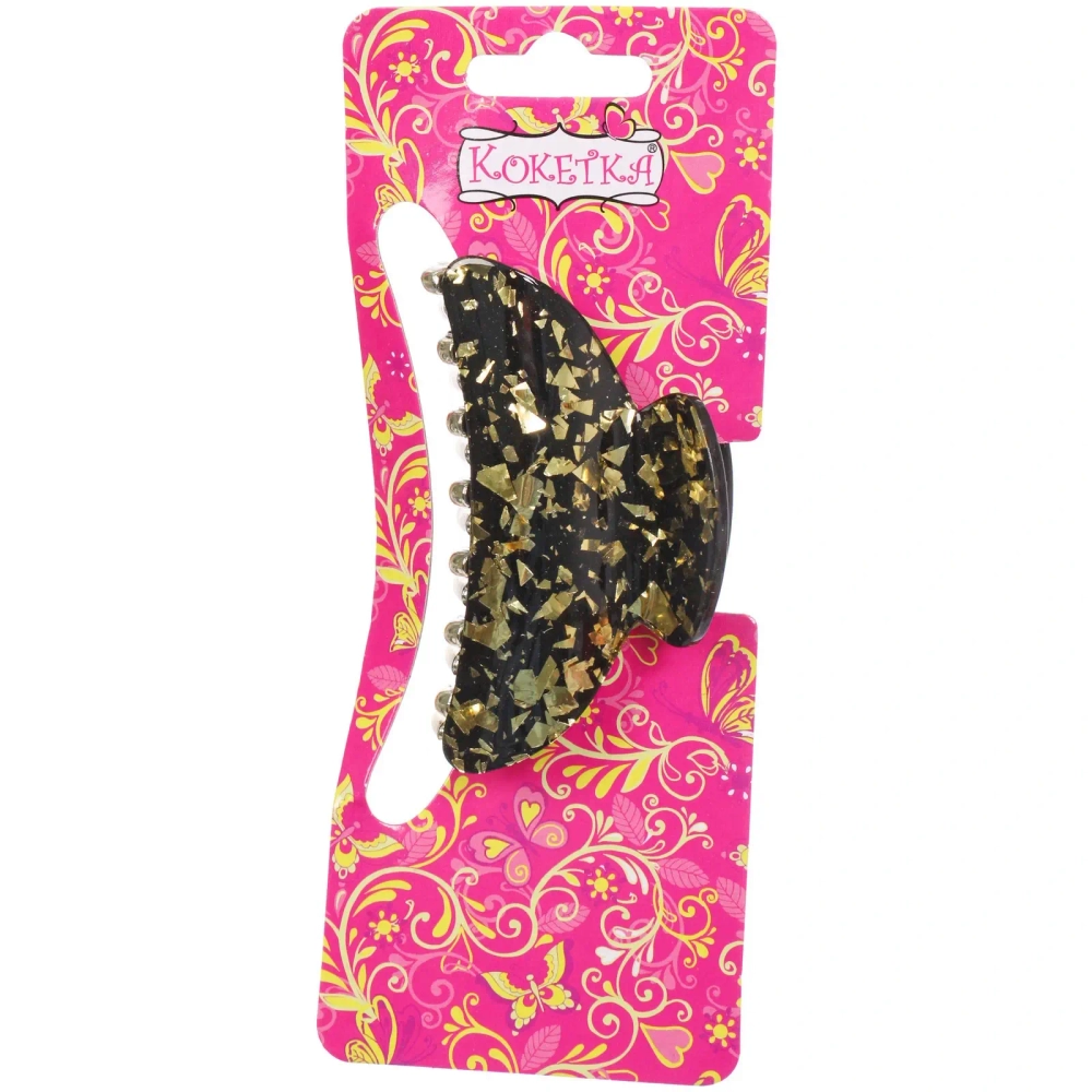 Заколка-краб для волос « ЭЙФОРИЯ», эва, микс 6 цветов, 7см (блистер Кокетка)