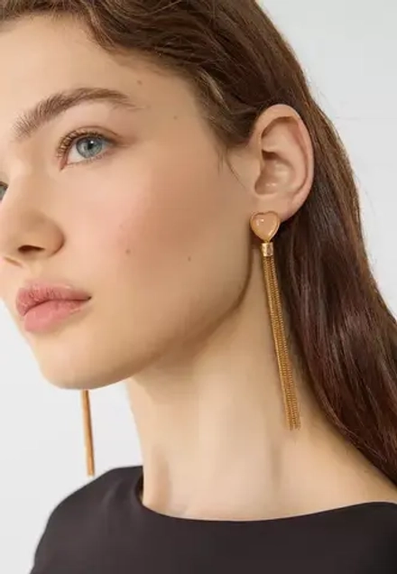 STRADIVARIUS Серьги с контрастными сердечками, розовый