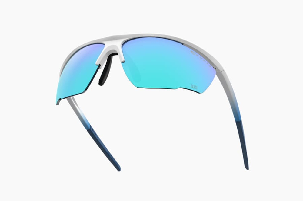 Спортивные очки Demetz Relief L / Matte White / Matte Blue Grey with Blue Mirror Cat.3