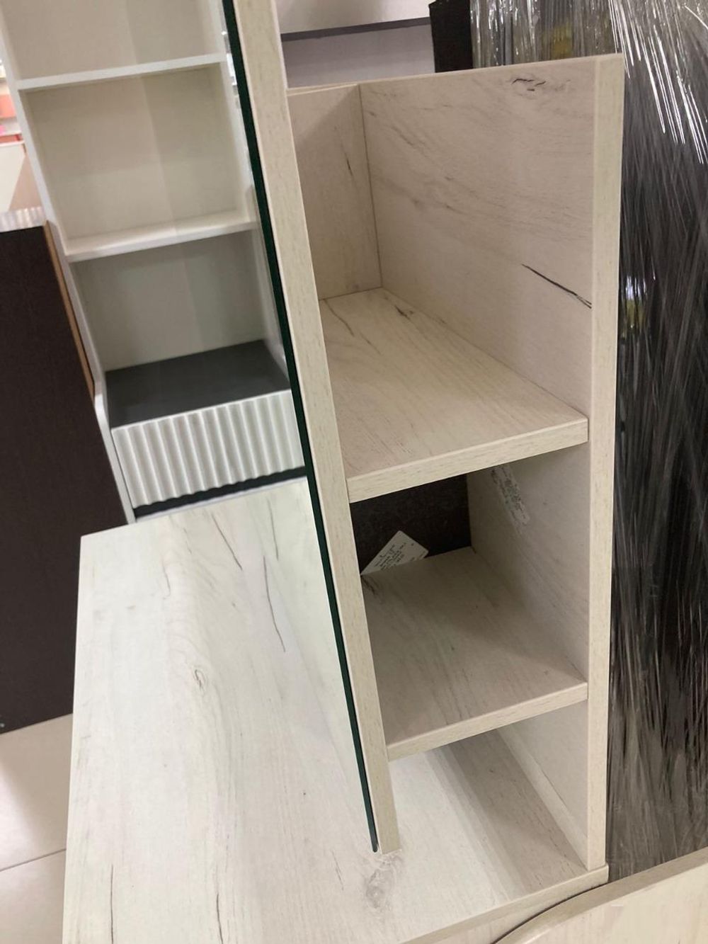 Макияжный стол Прага дуб белый крафт/ателье темное