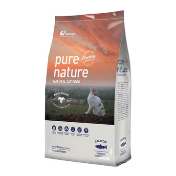 Pure Nature Беззерновой полноценный сухой корм Марка «Pure Nature» Лосось для кошек 5 кг (500г х10пакетиков)