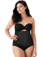 Трусы с завышенной линией талии и цветочным рисунком (Размер: S) (Цвет: телесный)