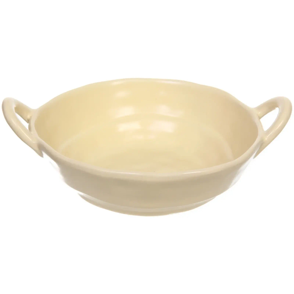 Тарелка керамическая «Акварель» 21*17*5,5см, бежевая