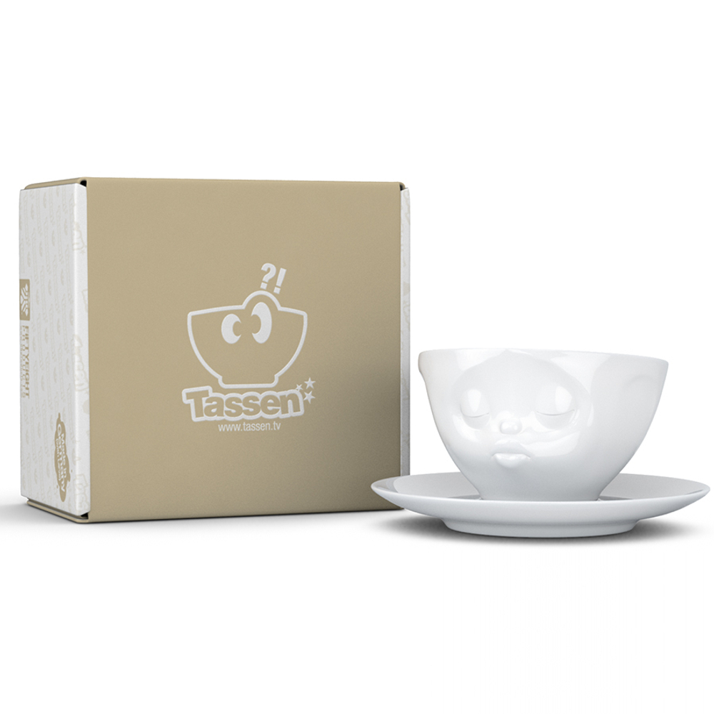 Чайная пара kissing, 200 мл, белая