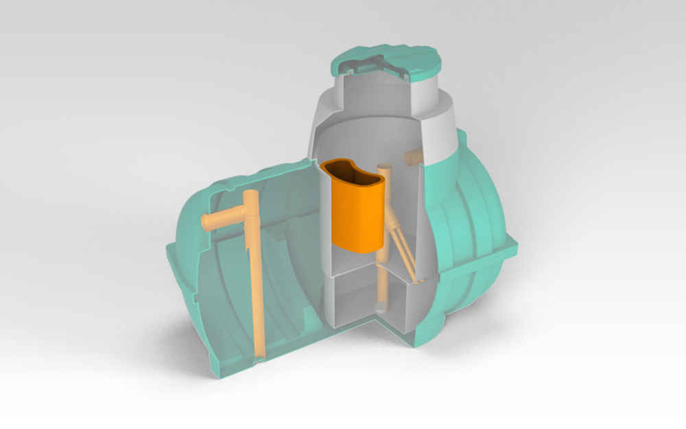 Насосный отсек ЭкоПром 60 л.(53x30x50см;черный) - арт.555779