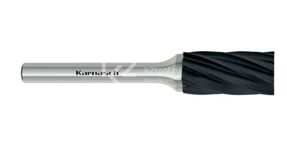 Борфреза твердосплавная Karnasch форма A, 3х14х3х38 мм, насечка HP-7 по алюминию, покрытие Black-Tec, арт. 11.5005-030