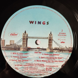 Винтажная виниловая пластинка LP Wings Paul McCartney London Town (Japan 1978) (Obi Copy)
