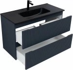 Тумба с раковиной Aquanet Джейн (Flat) 335431/329257 100 маренго
