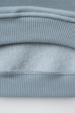 ZARA ТОЛСТОВКА С КРУГЛЫМ ВОРОТНИКОМ, БИРЮЗОВЫЙ