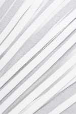 Белая кожаная плеть - 50 см. (Цвет: белый)