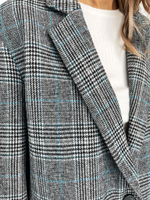 Жакет серый в клетку Серый 3