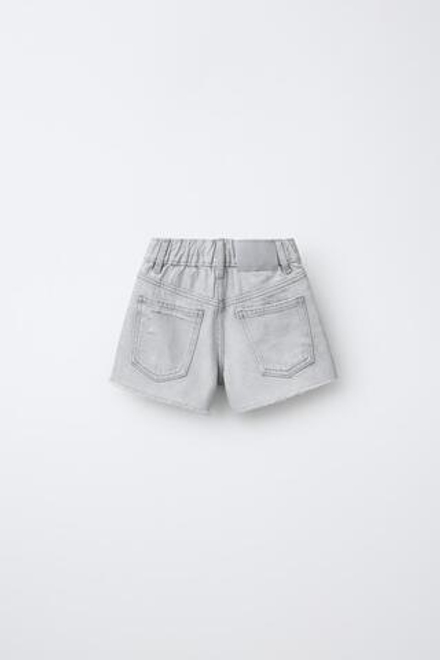 ZARA ДЖИНСОВЫЕ ШОРТЫ, СЕРЫЙ