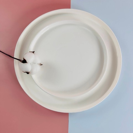 Lenardi 181-217 Круглая тарелка 27х3см BIANCO в под.уп.(х12)Фарфор