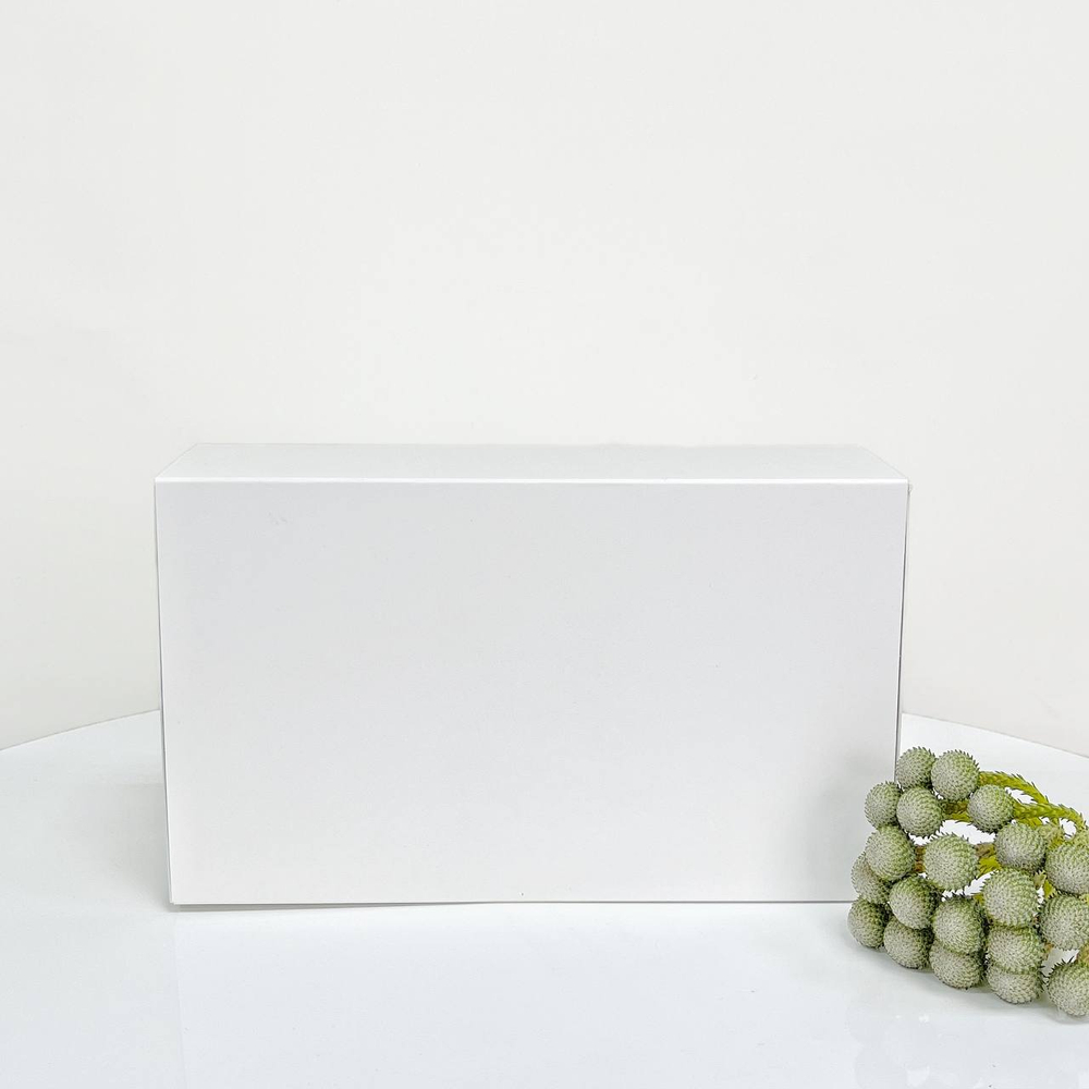 Бокс белый с красным наполнением