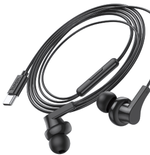 Гарнитура HOCO M114, вакуумные, разъем Type-C, кабель 1.2 м Black