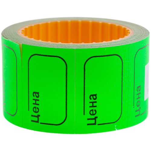 Ценник малый, 30*20мм, зеленый, 200шт, OfficeSpace