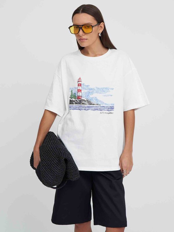 Футболка Маяк белая - фото 19