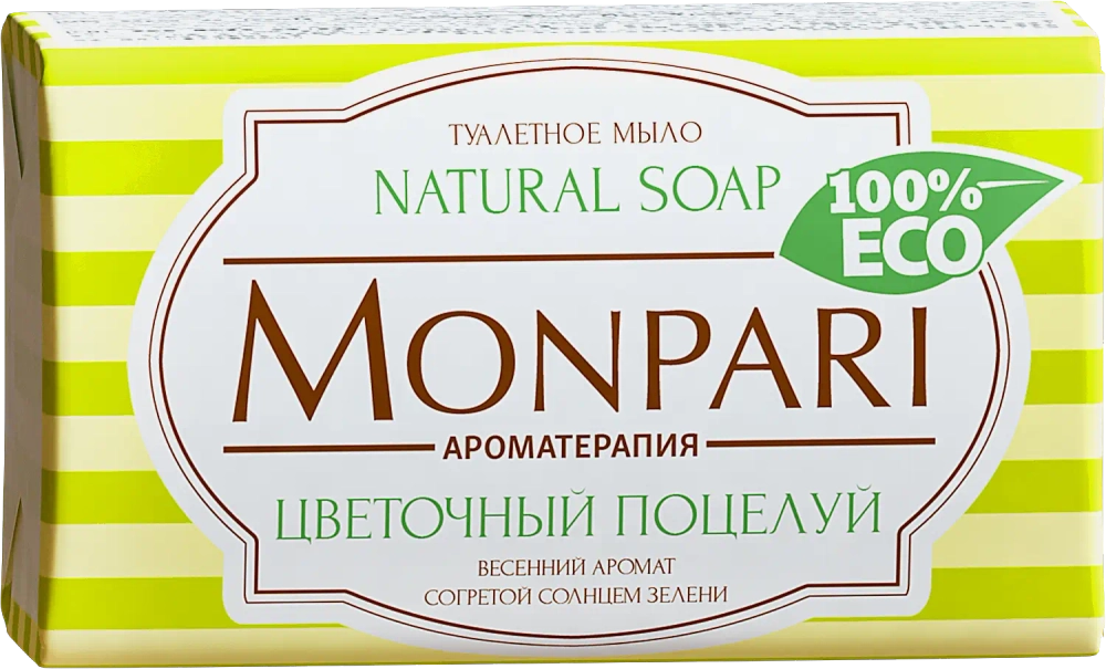 Мыло Monpari туалетное твердое Цветочный поцелуй 180г