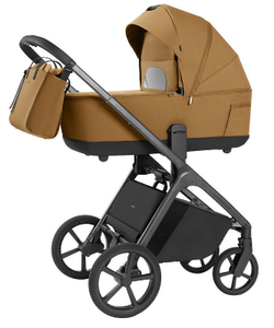 Коляска Carrello Vector 2025 CRL-6551 и автокресло Cybex Aton S2 Ocean Blue 3 в 1 Golden Beige