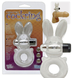 Прозрачное кольцо с вибрацией COCKRING (Цвет: прозрачный)