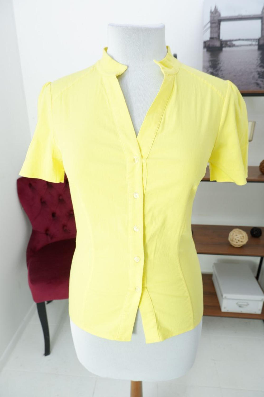 Блузка Daina из хлопка с коротким рукавом 42 размер