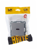 BRITE Розетка HDMI РHDMI-0-БрА алюминий IEK