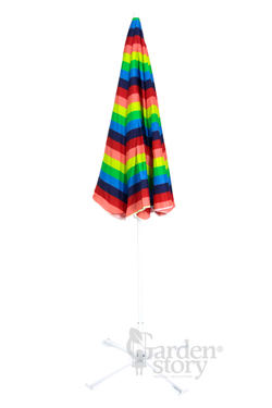 Зонт  2,4м разноцветный (12шт в уп.) 2 части арт.WRU052 "Garden story"