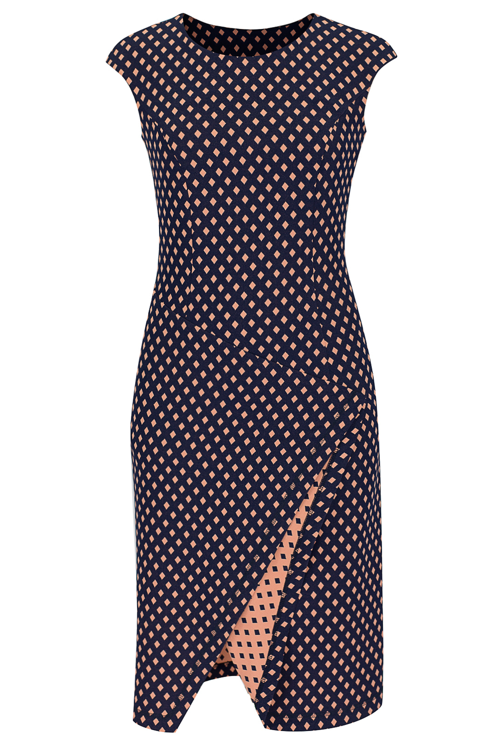 Платье женское 1752оп, розовый ромб #184РР051752оп