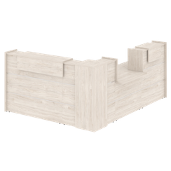 Onix Ресепшн O.R-K-31 Денвер Светлый 3201*2773*1187