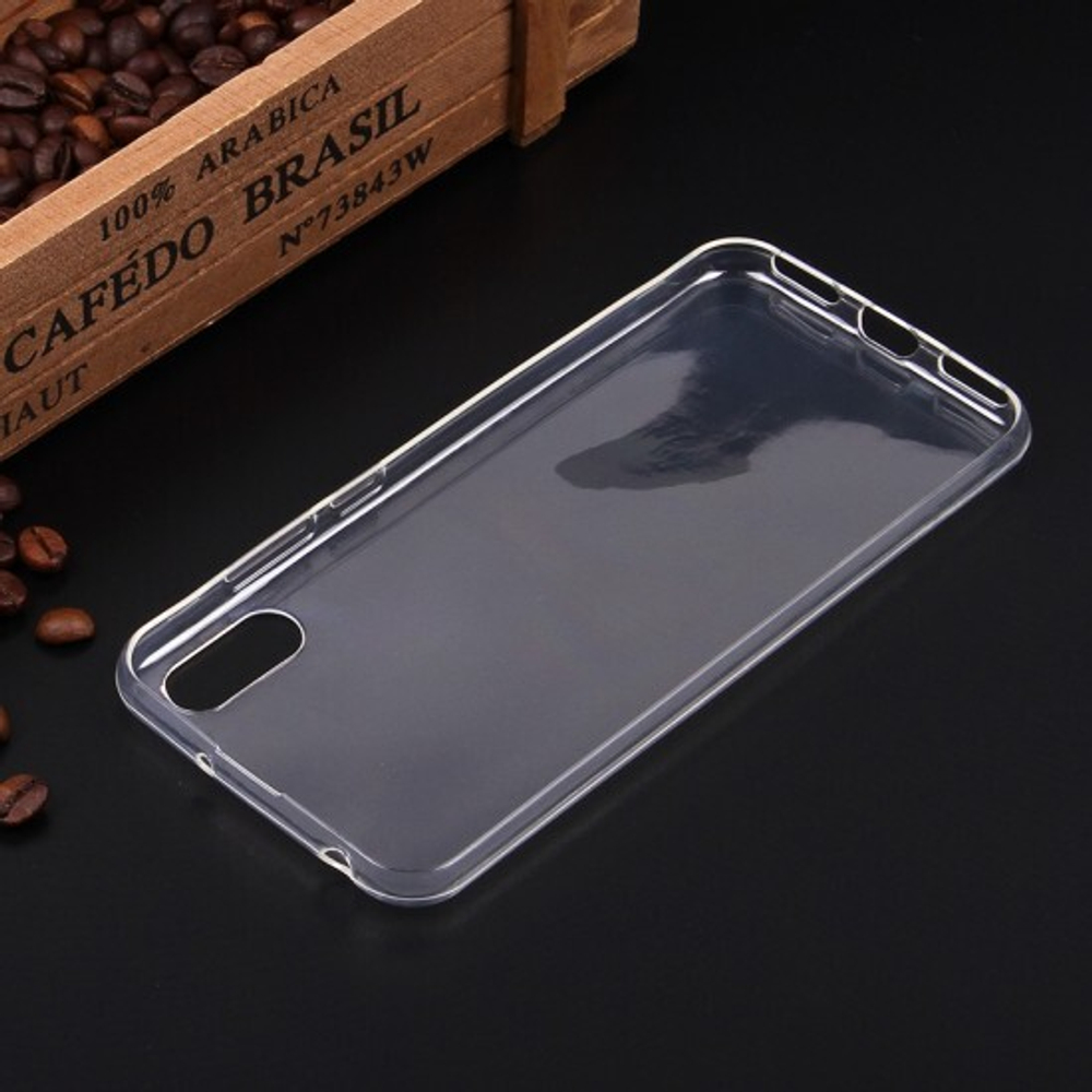 Силиконовый чехол для Huawei Y6 prime (2019), 1 мм, 008291-1 Прозрачный