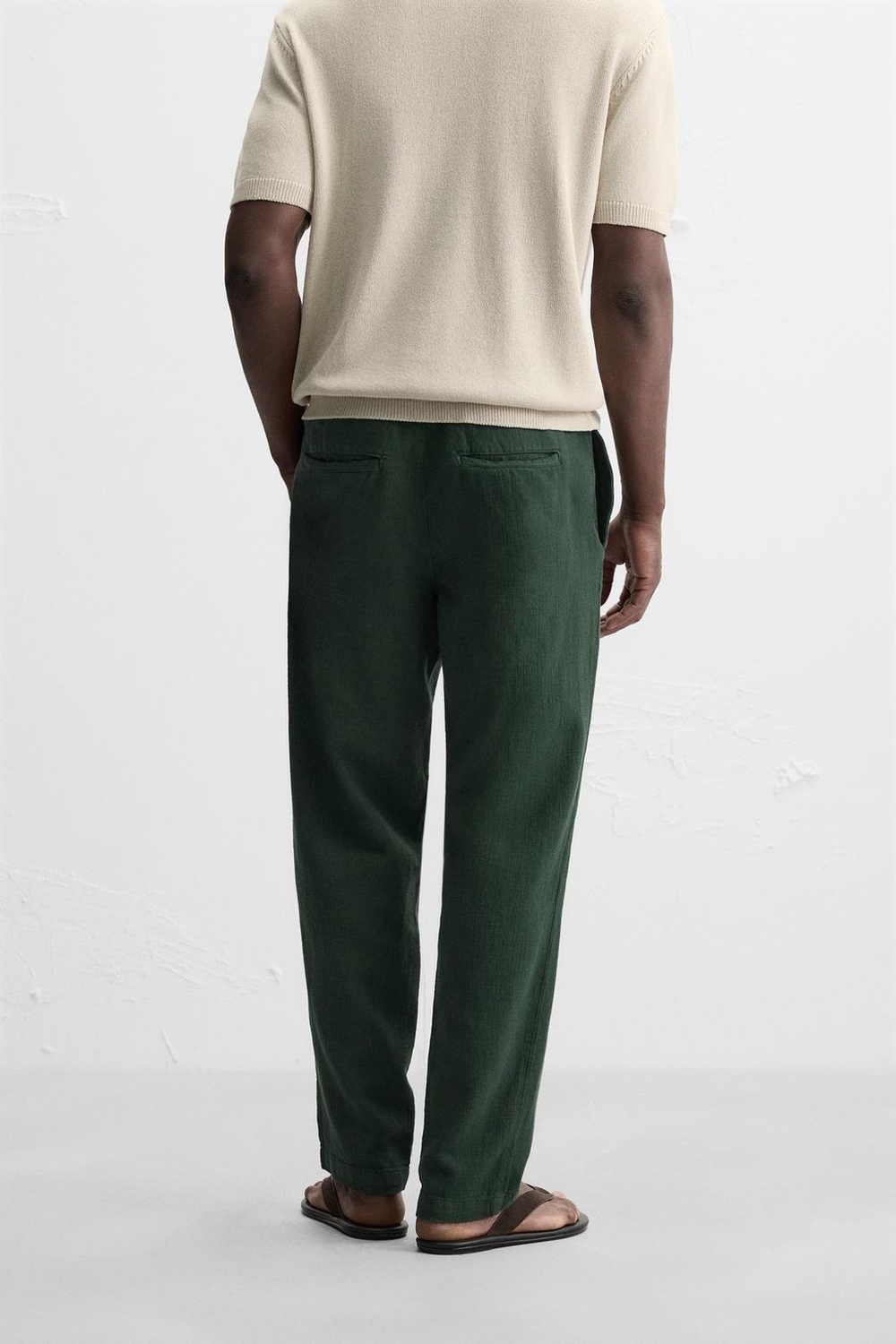 Брюки relaxed fit из рельефной ткани