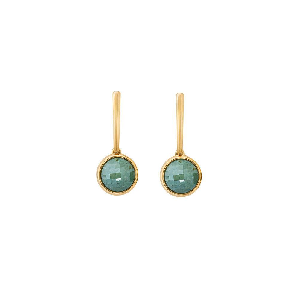 Серьги Possebon Pearl Green Quartz A1269.16 G/G