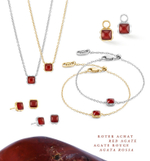 Серьги Coeur de Lion Red agate (January) 1301/21-0300