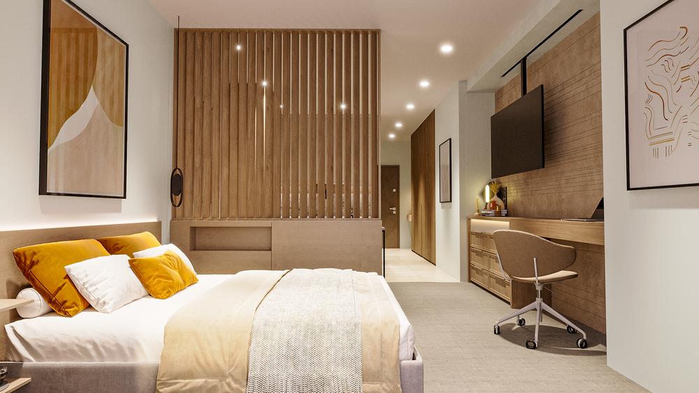 ЖК "STAY&RENT" Грузия, Батуми. Жилой комплекс премиум-класса в новом центре города. Рядом пляж 850м, парк Качиньских, велодорожки, ТРЦ и аэропорт в 5 минутах. Победитель European Property Awards 2025- 2026 в номинации «Многофункциональные комплексы»