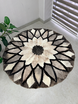 Ковер шкура натуральная овчина меховой