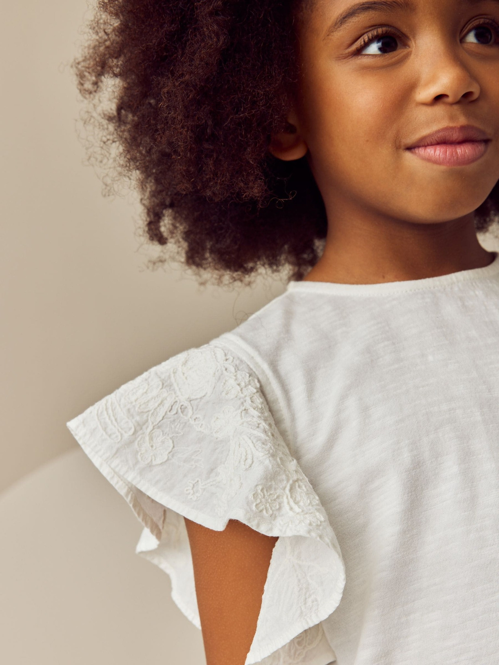 Футболка для девочки Next E44-400, Молочный