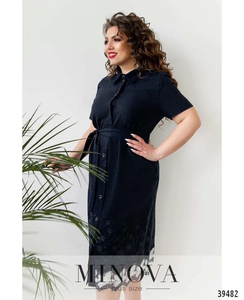 Платье 419-синий Minova