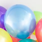 Шар (12"/30 см) Ассорти, металлик 100 шт.