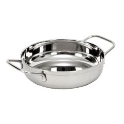 Сковорода для подачи 18 см h2 см круглая нерж. 2 ручки P.L. Proff Cuisine