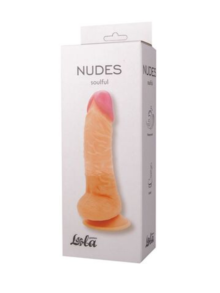 Телесный фаллоимитатор на присоске Soulful - 19 см