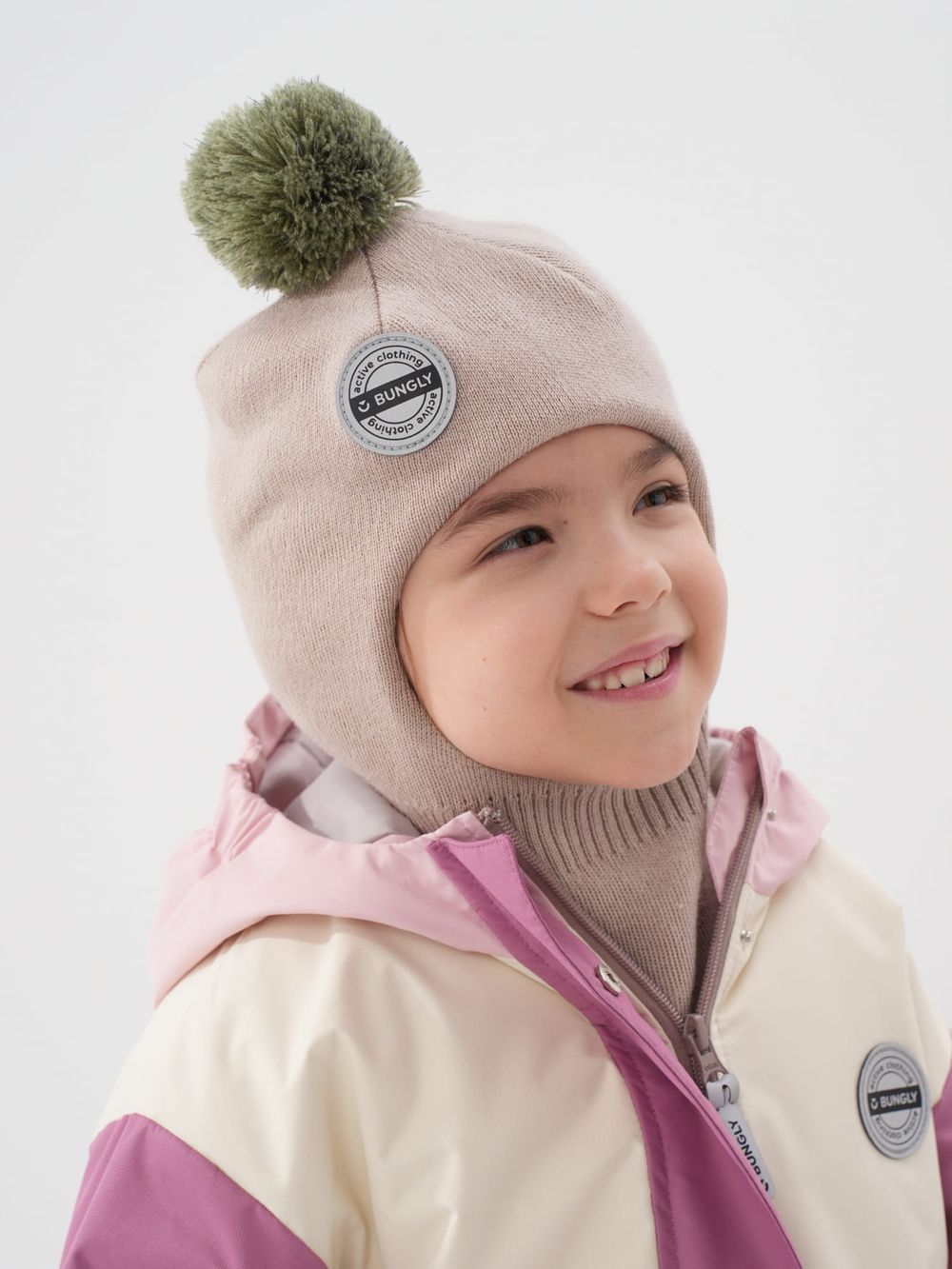 Шлем демисезонный из смесовой шерсти "Беж"