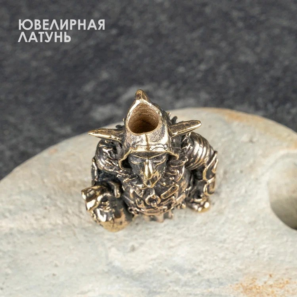 Бусина «Гоблин» из латуни