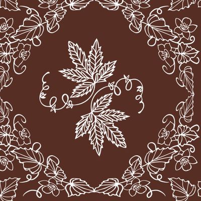 Белые цветы в шоколаде